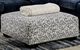 Furniture of America® Darlington Ivory/Navy Ottoman-0