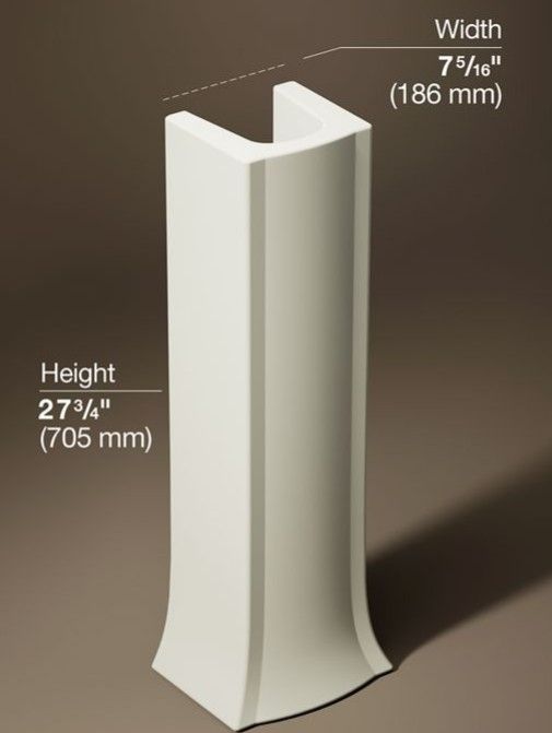 Kohler Archer® Biscuit Pedestal Only-2