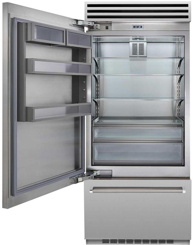 BlueStar® 36 in. 22.4 Cu. Ft. Stainless Steel Bottom Freezer Built In Refrigerator-1