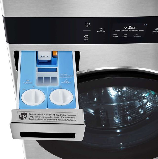 LG Studio WashTower™ Noble Steel Laundry Center, 5 Cu. Ft. Washer, 7.4 Cu. Ft. Dryer-3
