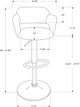 Monarch Specialties Inc. White Bar Stool-2