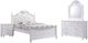 Elements International Alana 4-Piece White Youth Full Platform Bedroom Set-0