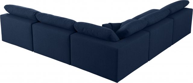 Meridian Furniture Serene 5-Piece Navy Armless Modular Sectional-1