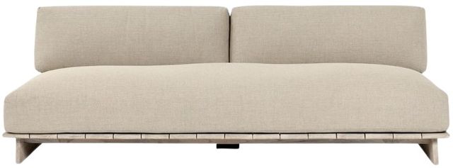 Classic Home Livia Taupe Fabric/Wood Outdoor Sofa-2