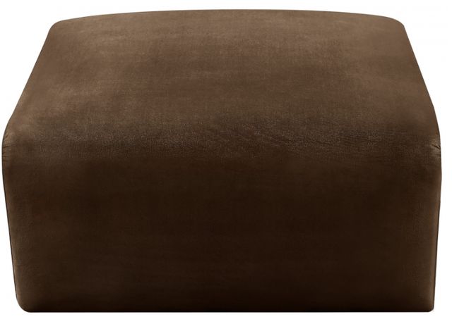 Meridian Furniture Arc Brown Velvet Ottoman-2