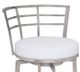 Armen Living Viper White/Stainless Steel 26" Bar Stool-2