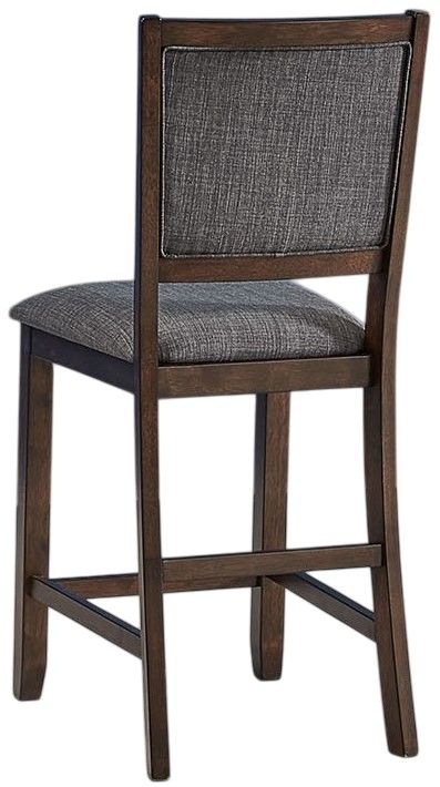 A-America® Chesney Falcon Brown/Gray Upholstered Counter Stool-2