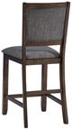 A-America® Chesney Falcon Brown/Gray Upholstered Counter Stool-2