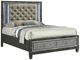 New Classic® Home Furnishings Radiance Black Pearl Queen Panel Storage Bed-0