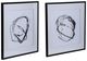 A & B Home 2-Piece Black/Gray/White Wall Art Set-0