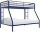 dhp furniture® Dusty Blue Twin/Full Bunk Bed-0