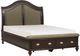 Homelegance® Marston Beige/Dark Cherry Eastern King Storage Sleigh Platform Bed-0