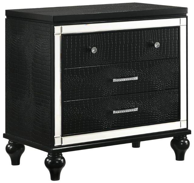 New Classic® Home Furnishings Valentino Black Nightstand-0