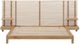 Modus Furniture Tanner Flaxen Wall Queen Panel Bed with Integrated Nightstands-3