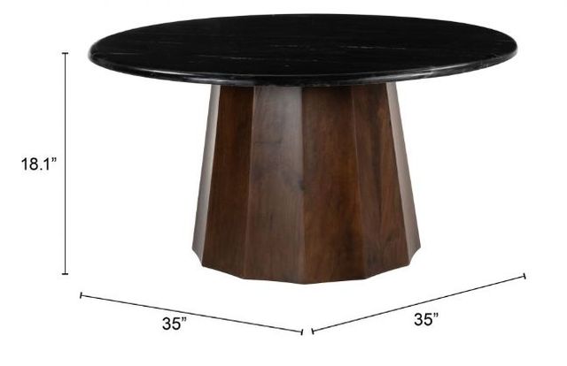 Zuo® Modern Aipe Black/Brown Coffee Table-1