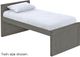 Crate Designs™ Furniture Graphite Queen Captain's Bed-0