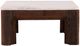 Furniture Classics Williams Natural Marble Top Coffee Table with Brown Base-1