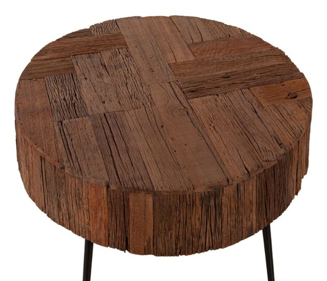 Home Trends & Design Jaipur Natural Coffee Table with Black Base-2