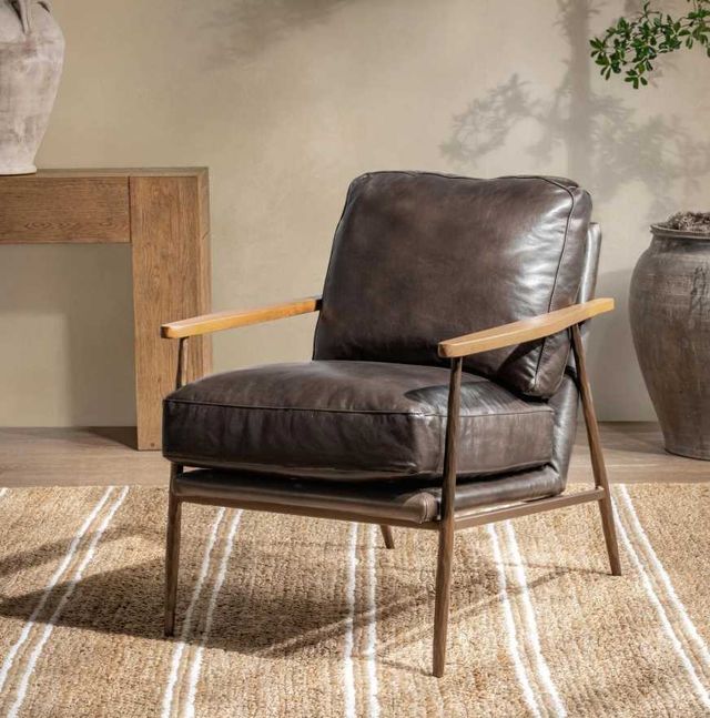 Classic Home Christopher Truffle Brown Accent Chair-1