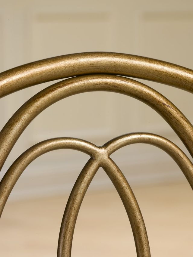 HH2 Home Emerson Bronze/White Vanity Stool-1