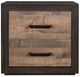 Homelegance® Miter Dark Ebony/Rustic Mahogany Nightstand-2