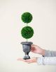 A & B Home Green Round Faux Topiary in Black Pot-3