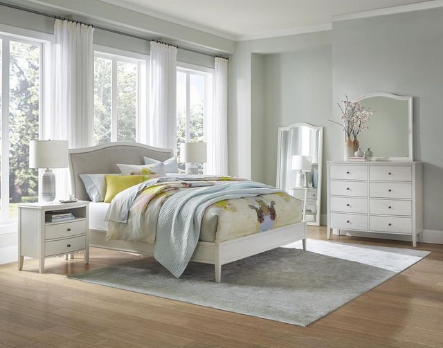 aspenhome® Charlotte White Floor Mirror-1