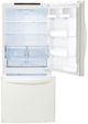 LG 22.1 Cu. Ft White Smudge Resistant Bottom Freezer Refrigerator-1