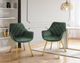 Mazin Furniture Ayami Gold/Green Dining Arm Chair -4