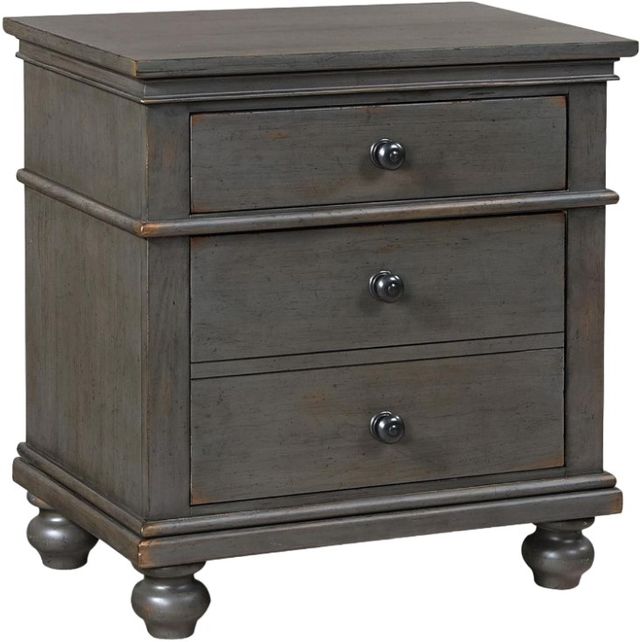 aspenhome® Oxford Peppercorn 2-Drawer Nightstand-0