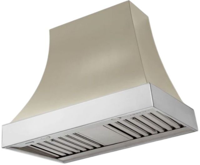 AGA Cascade 36" Fawn Wall Mounted Range Hood  with Polished Chrome Trim-0
