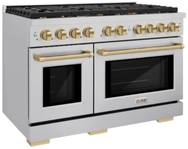 ZLINE Autograph Edition 48" Stainless Steel Pro Style Gas Range-3