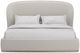 Caracole® Classic Opal Alabaster King Upholstered Panel Bed-1