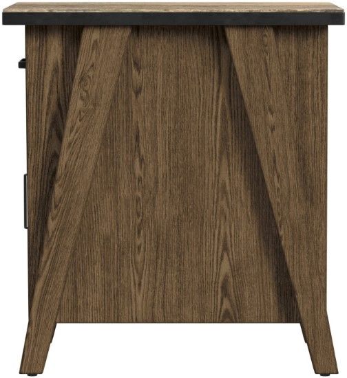 Null Furniture Oak Park Natural Oak Chairside Cabinet-2