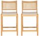 Powell® Beaux 2-Piece Natural Cane Counter Stool-3