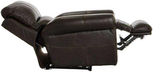 Catnapper® Torretta Chocolate Leather Power Lay Flat Recliner-4