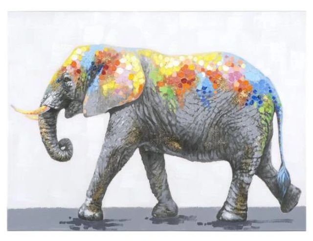 YHD Dazzling Elephant Wall Art-0