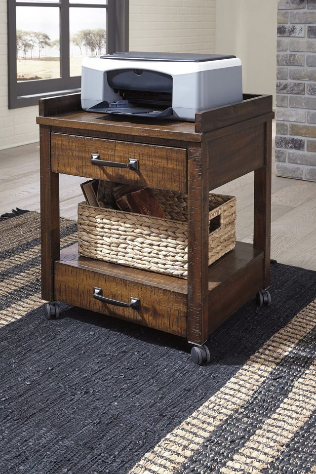 Signature Design by Ashley® Baldridge Rustic Brown Printer Stand-3