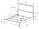 Monarch Specialties Inc. Graphite/Grey Queen Panel Bed-1