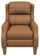 Best® Home Furnishings Customizable Pauley Leather Manual High Leg Recliner with Honey Birch Legs-1
