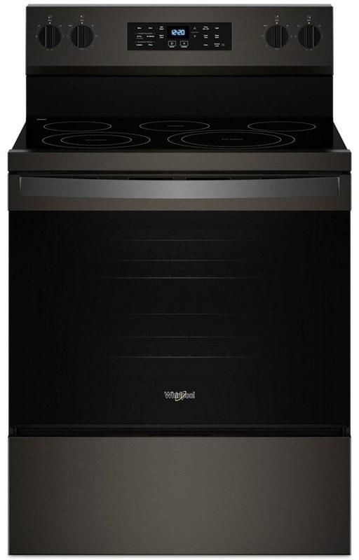 Whirlpool® 30" Black Freestanding Electric Range-0