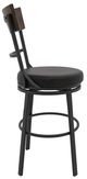 International Furniture Direct Century Black/Blacksmithing Matte Black 24" Counter Stool-3