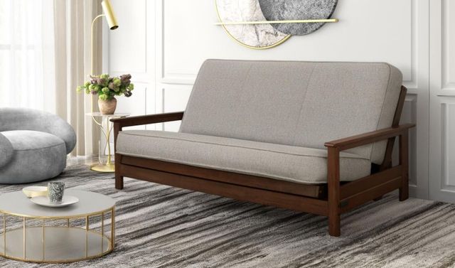 Kodiak Furniture Emily Brownstone/Natural Beauty Cloud Full Futon-1