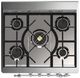 Ilve® Majestic III 30" Midnight Blue Pro Style Dual Fuel Liquid Propane Range with 5 Black Brass Burners and Chrome Trim-4