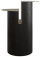 Caracole® Discord Modern Principles Bronze Metallic End Table with Lucent Modern Walnut Base -1