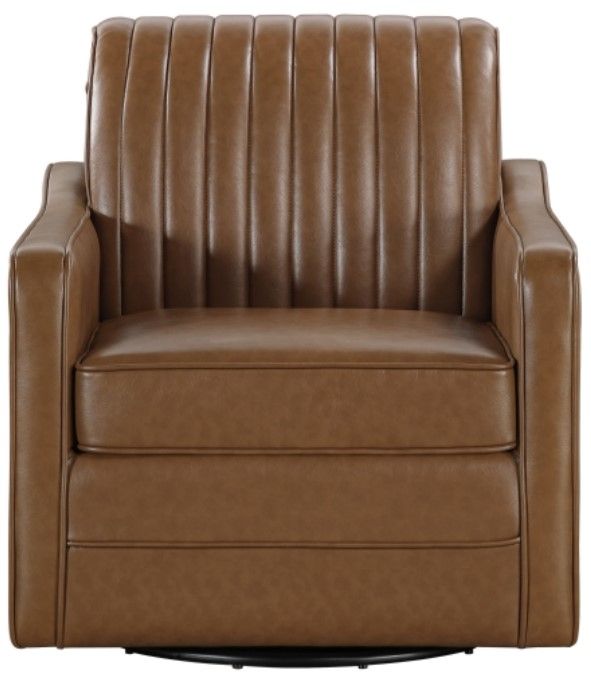 Homelegance® November Brown Swivel Chair-2
