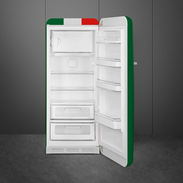 Smeg 50's Retro Style 9.9 Cu. Ft. Italian Flag Compact Refrigerator-1