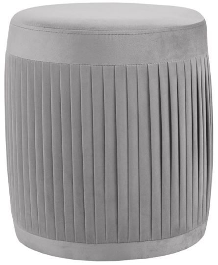 Olliix by Madison Park Holt Light Grey Accent Ottoman-0