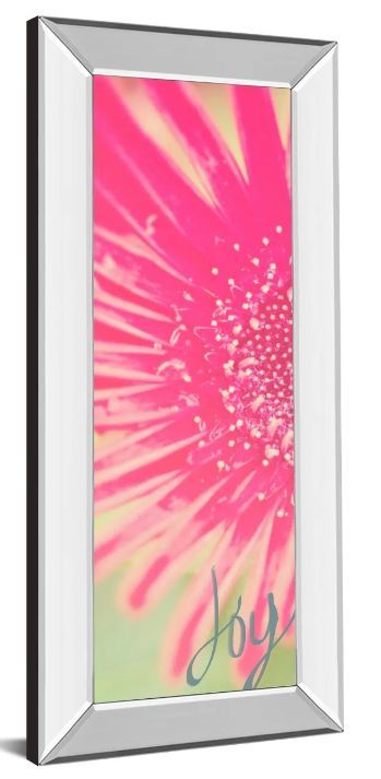 Classy Art Joy Flower by Susan Bryant Mirror Framed Wall Art-1