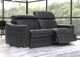 Fornirama 3482 Black Power Reclining Condo Sofa with Adjustable Headrest-1